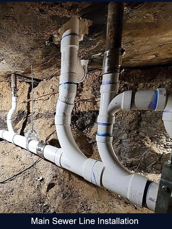 Main Sewer Line Installation