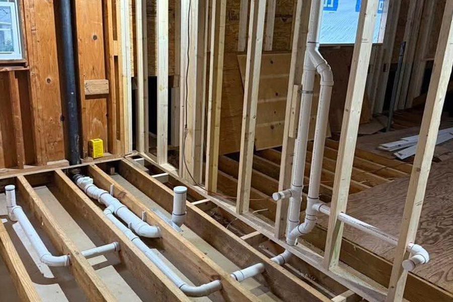 Framing/under-structure rough-in